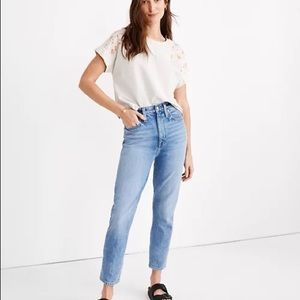 Madewell Light Wash Momjeans